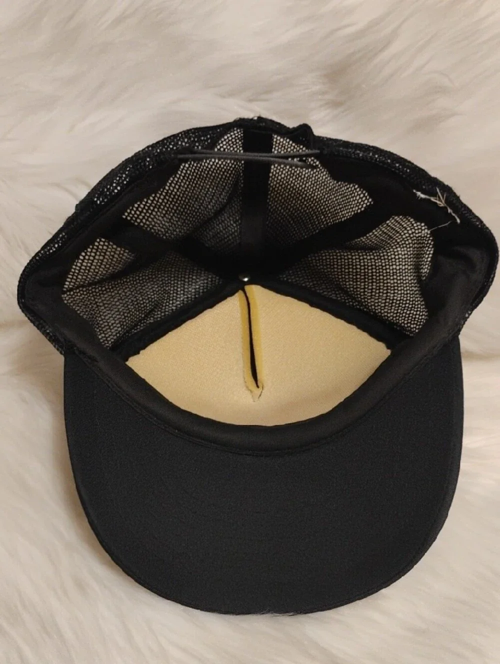 (C-75) RARE! Rank & File Ticket Horse Heads Black/Yellow Trucker Hat